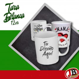 Taza Blanca 12oz